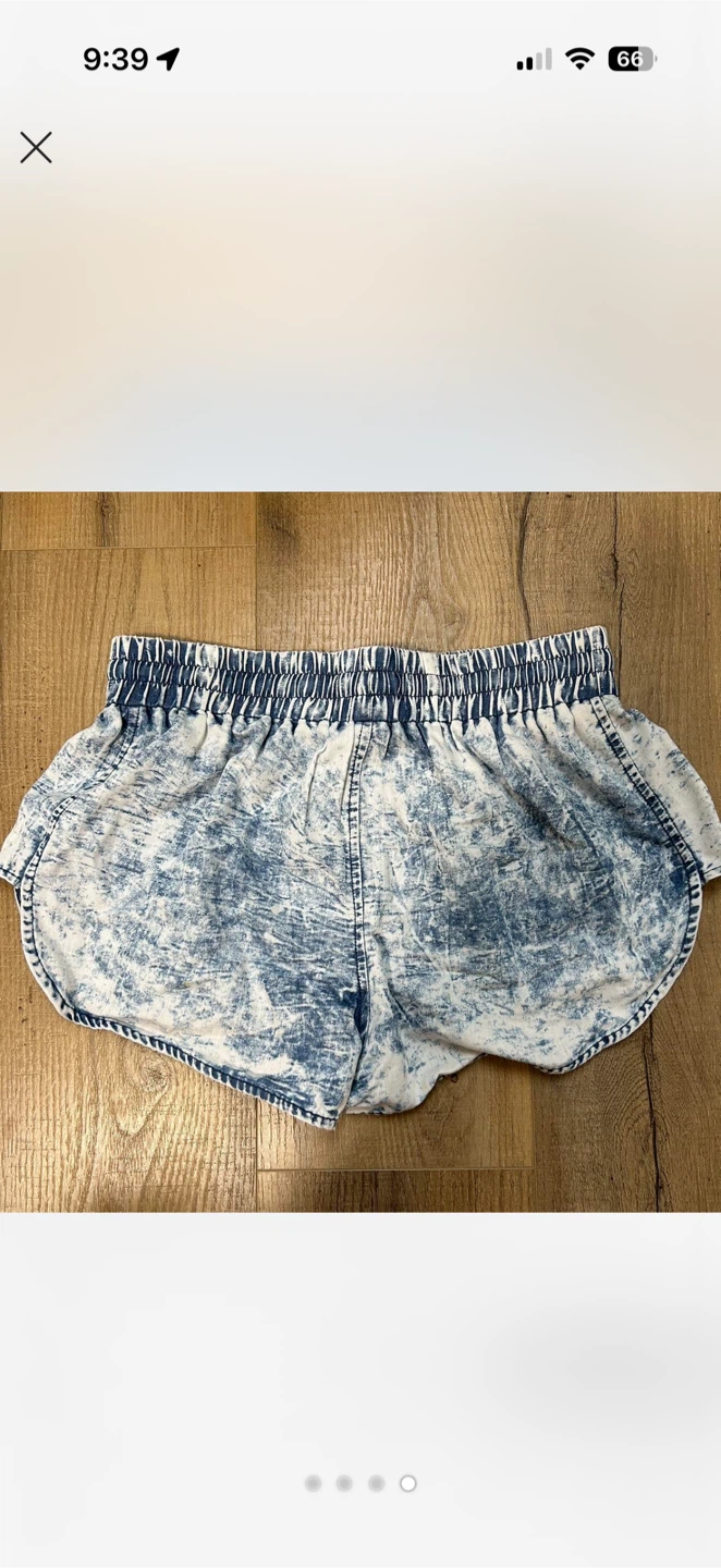 Women's Acid Wash Dolphin Shorts - photo 4