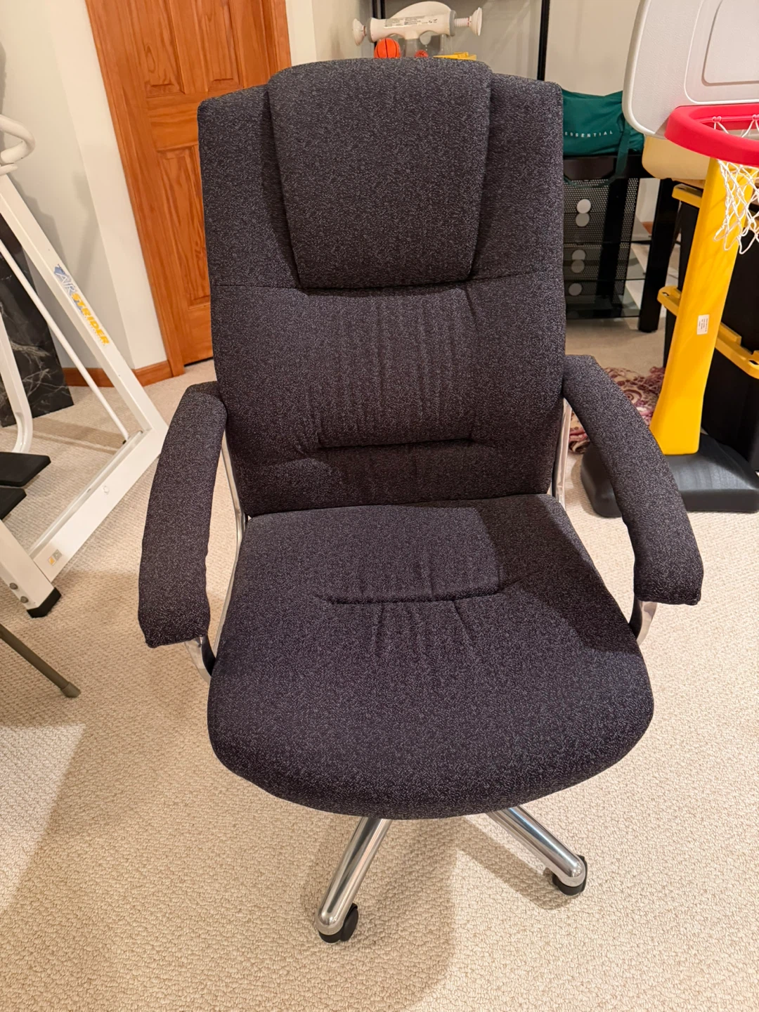Dark Gray Fabric Office Chair