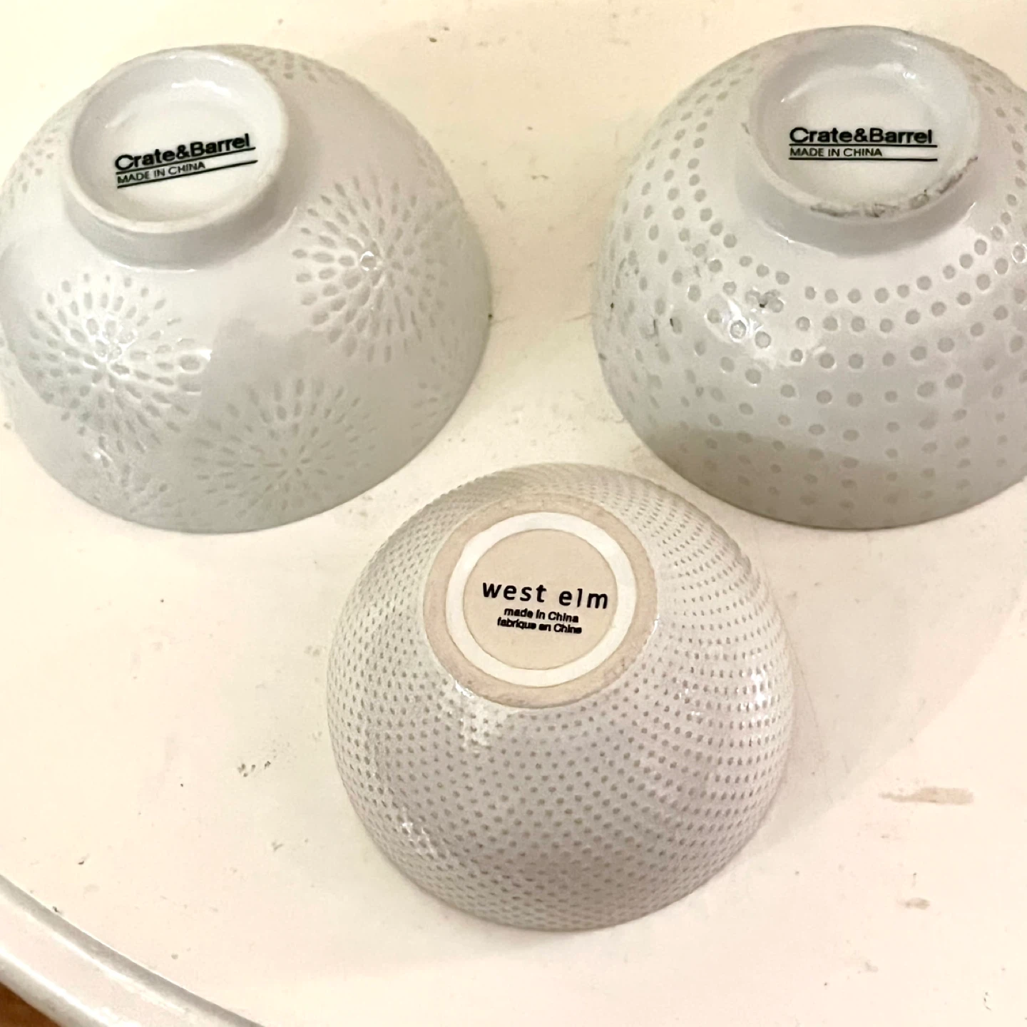 3 Crate & Barrel and West Elm Bowls - photo 2