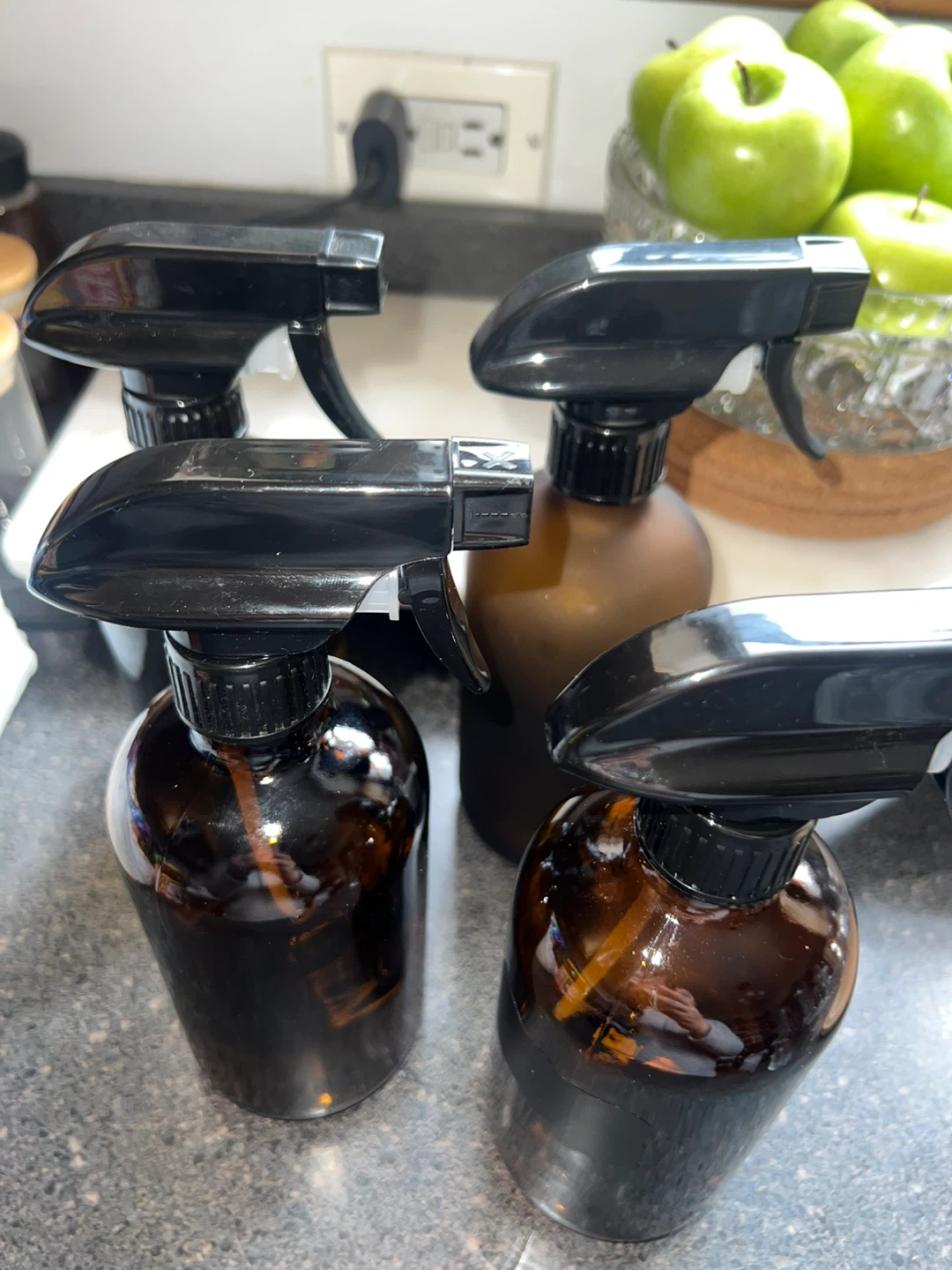 Amber Glass Spray Bottles - Set of 4 🧡 - photo 4