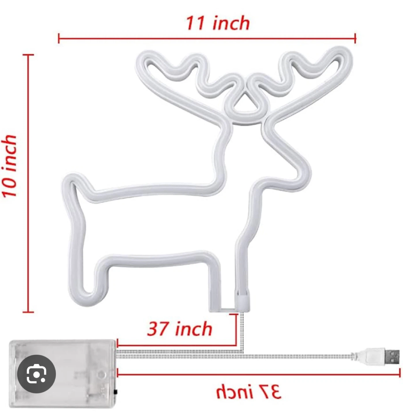 Neon Reindeer Light Decoration - photo 2