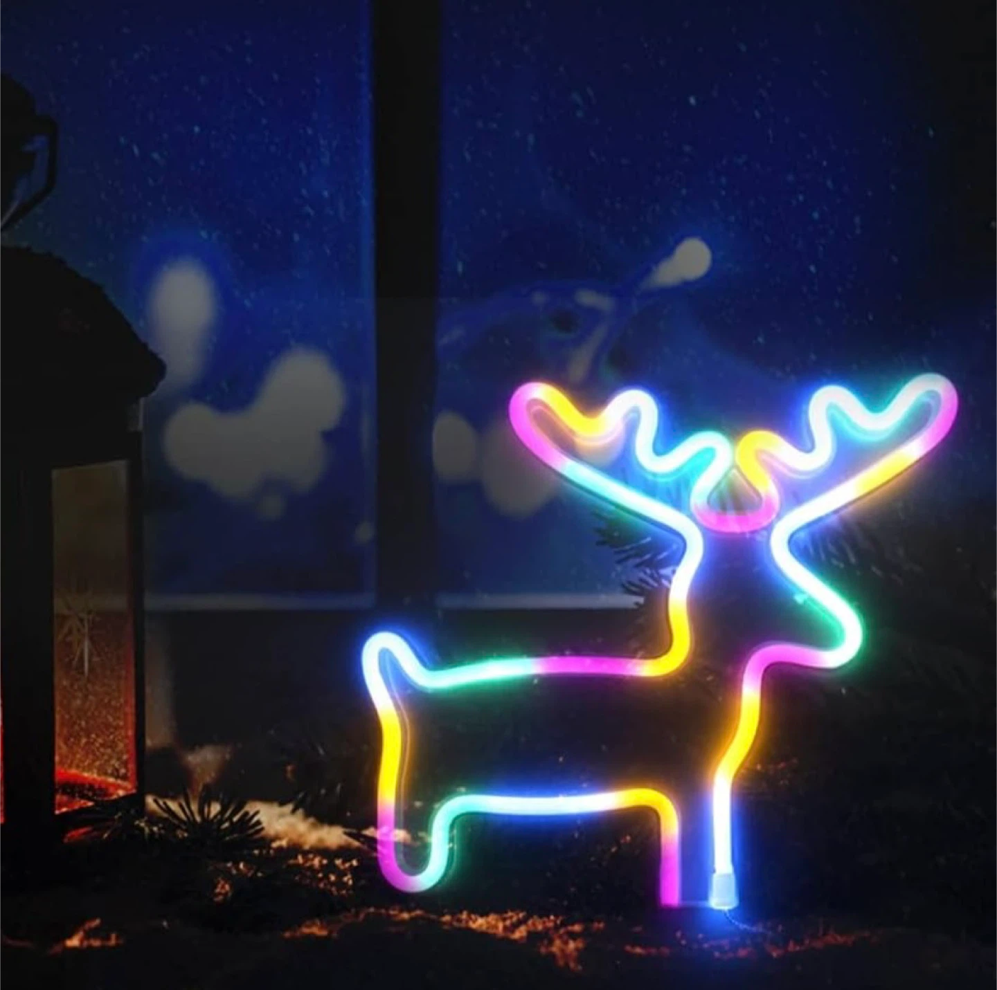 Neon Reindeer Light Decoration - photo 4