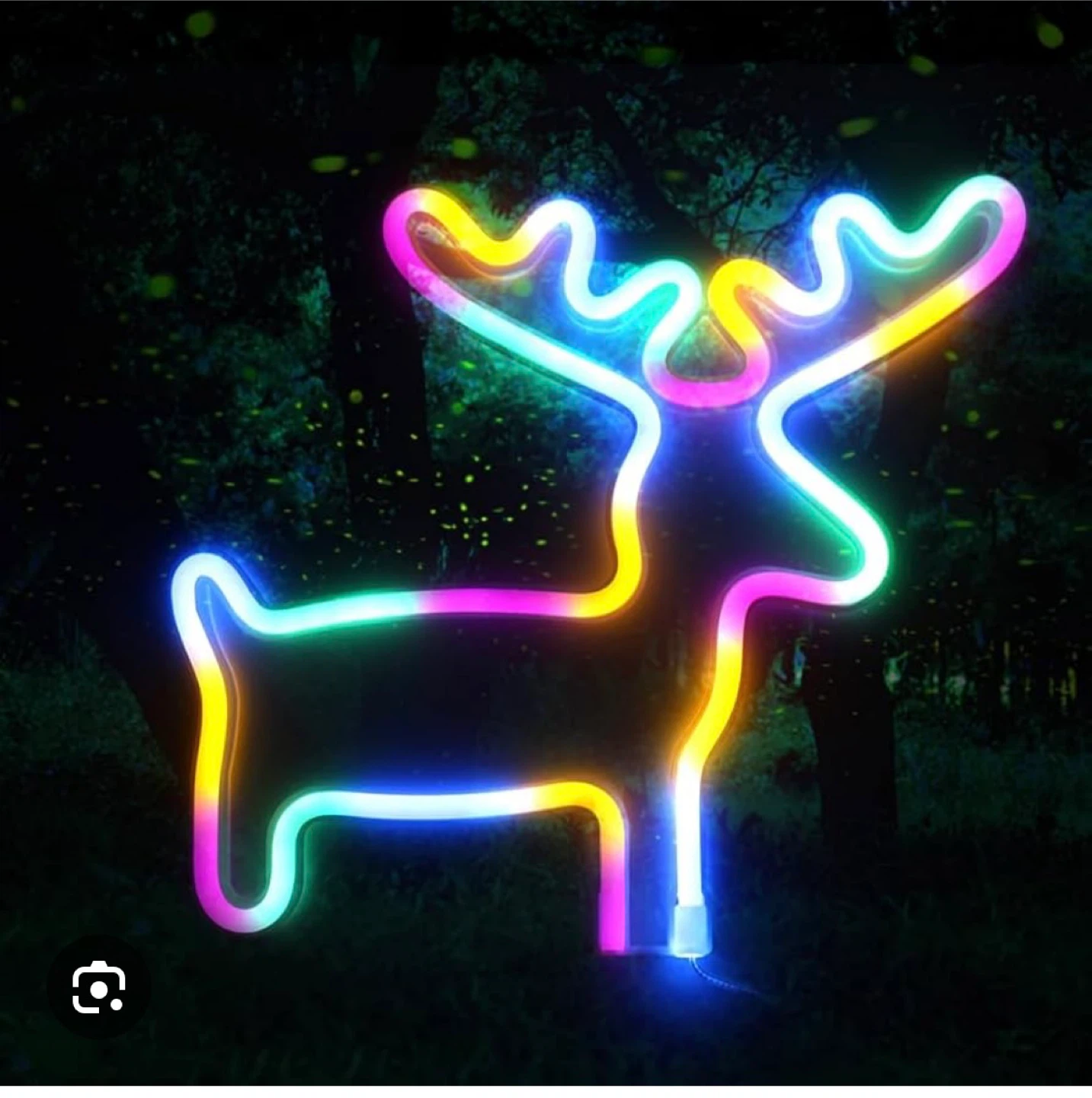 Neon Reindeer Light Decoration