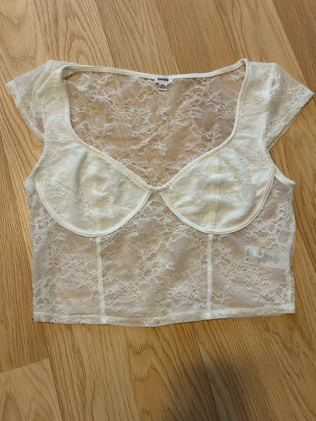 Garage White Lace Top Size G/L