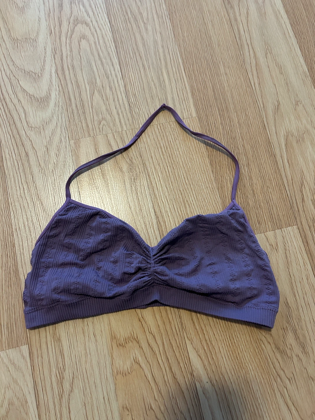 Purple Ruched Bralette XL-TG