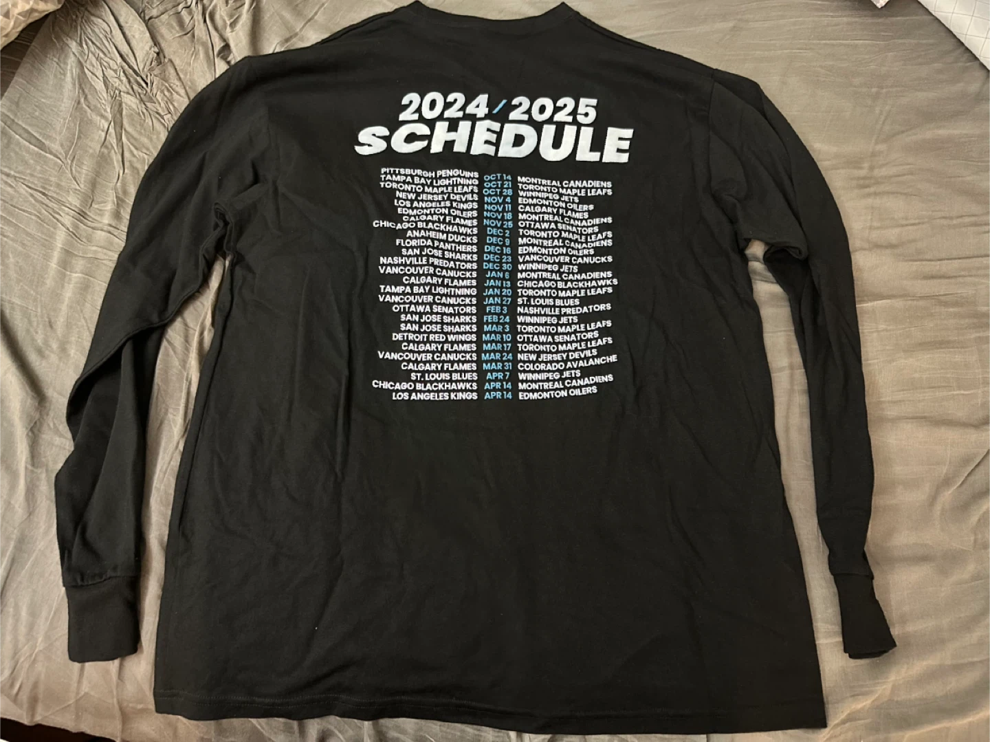 🆕Monday Night Hockey Long Sleeve T-Shirt XL - photo 3