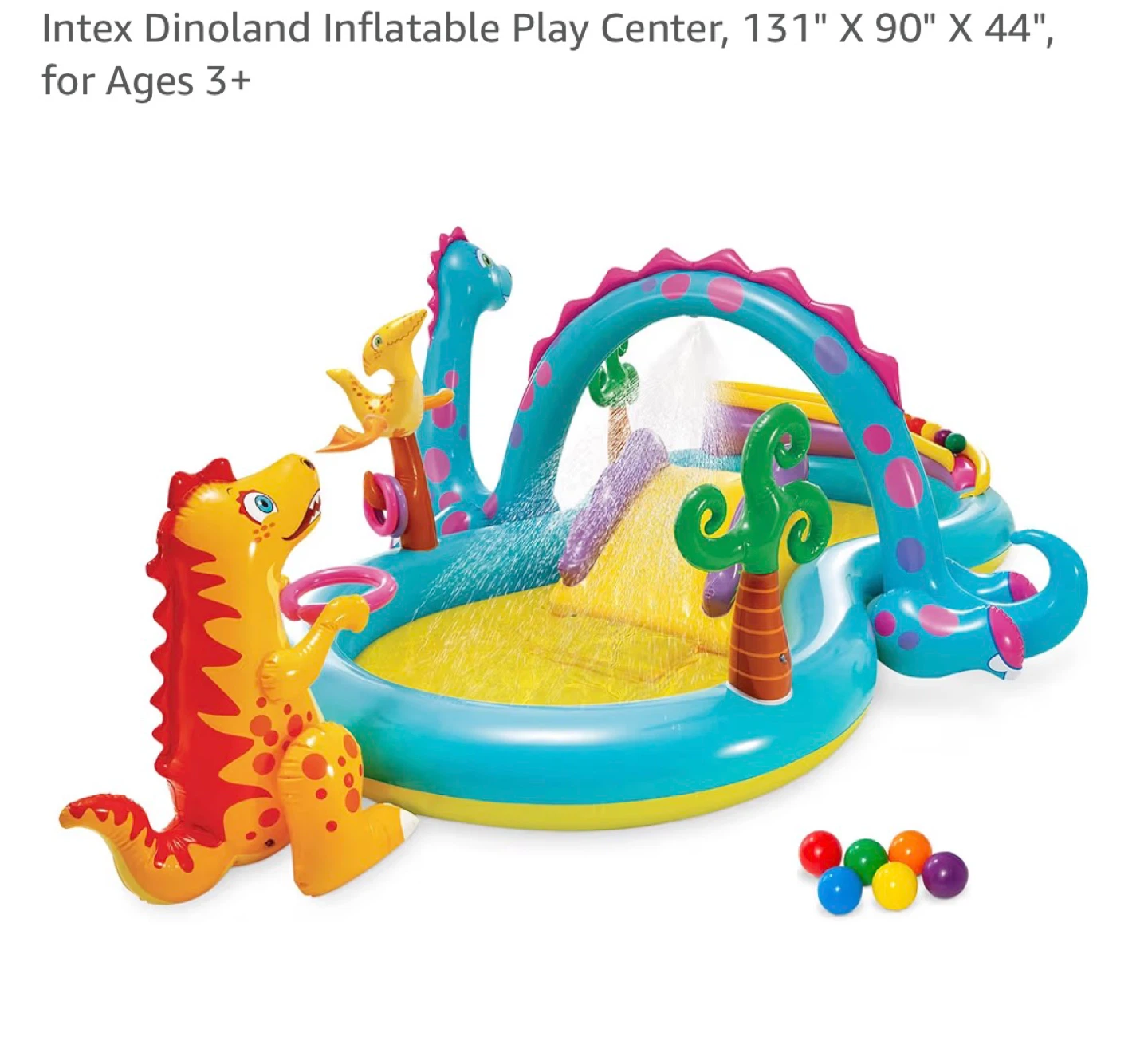 NEW Intex Dinoland Inflatable Play Center - Ages 3+