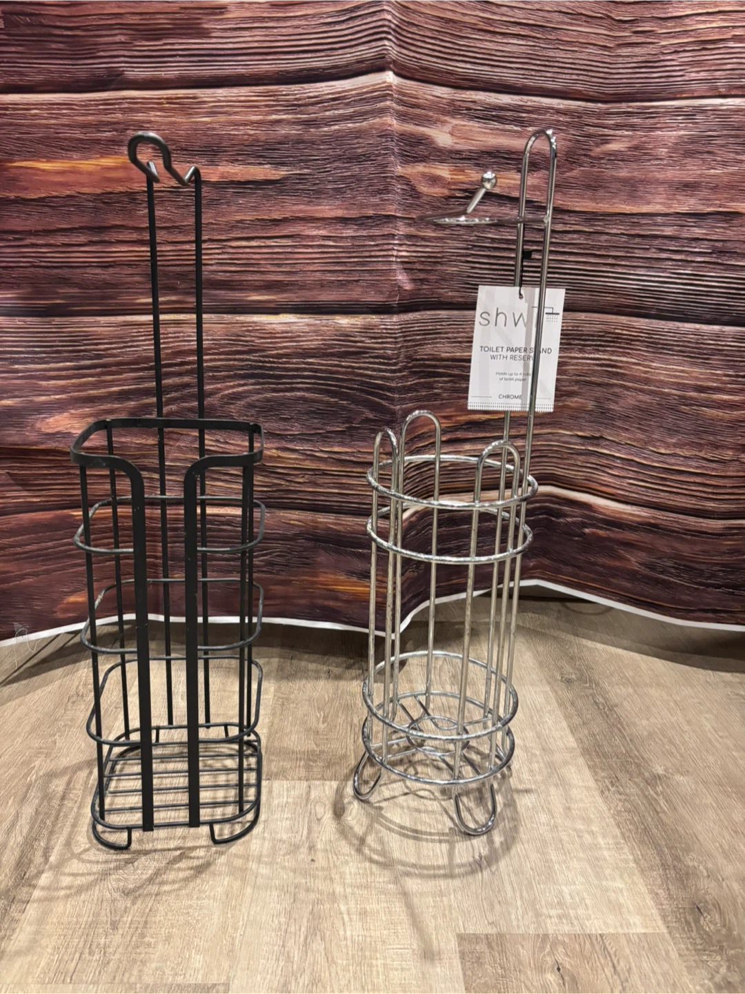 2 SHW Toilet Paper Stand with Reserve