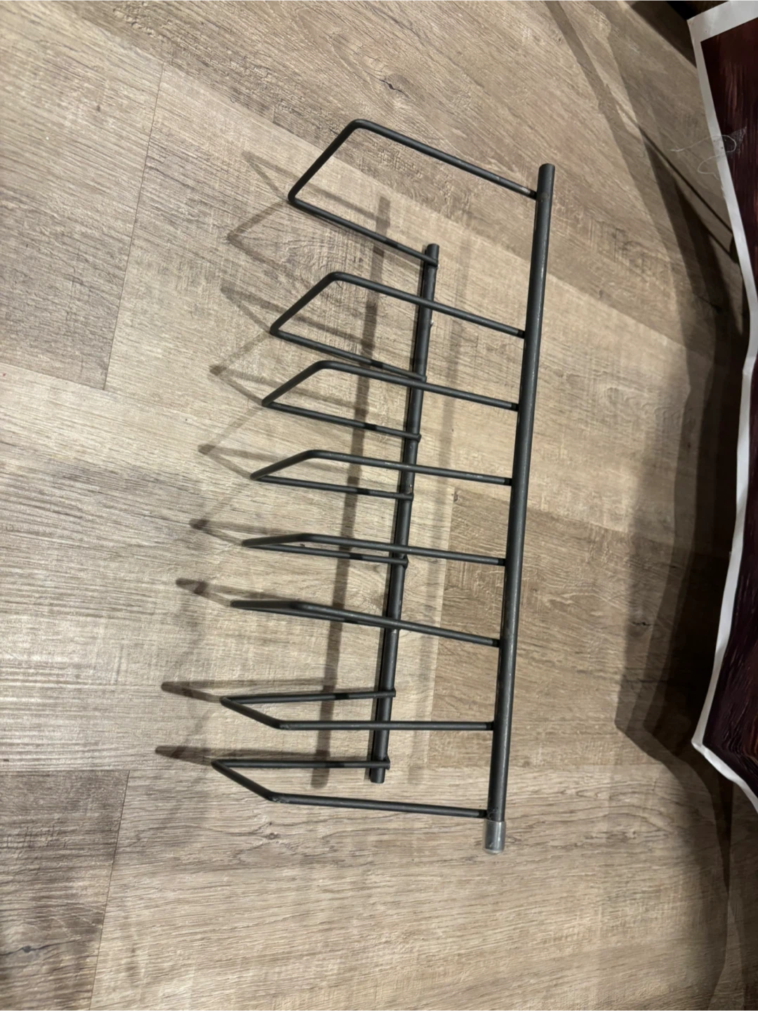Black Wire Plate Rack Organizer