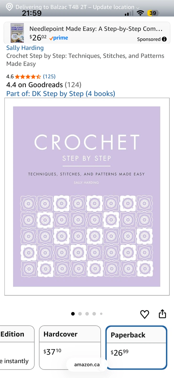 BRAND NEW - Crochet Step by Step by Sally Harding Paperback Book - photo 2