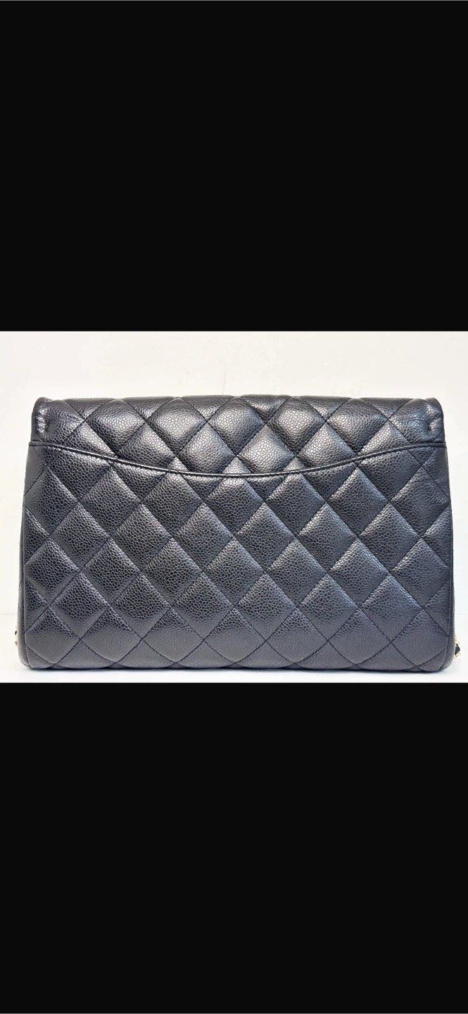 Chanel Quilted Caviar Leather Flap Bag - photo 2