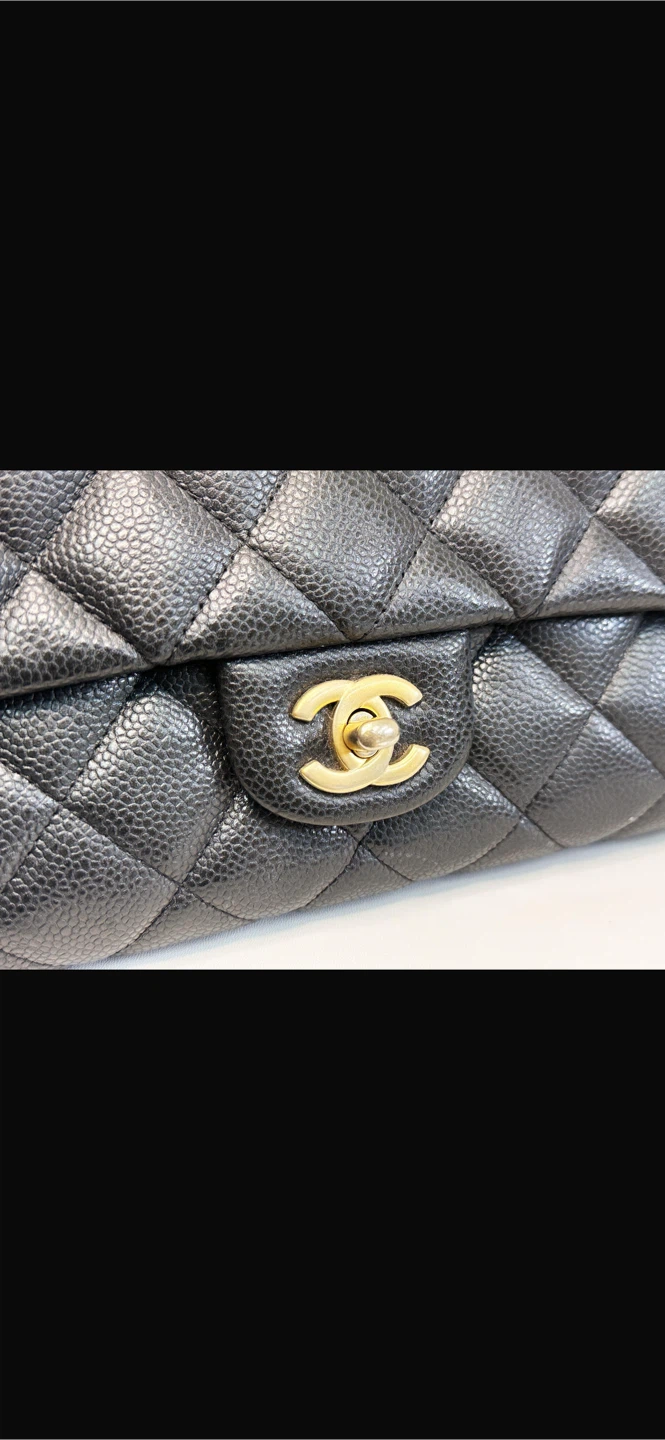 Chanel Quilted Caviar Leather Flap Bag - photo 3
