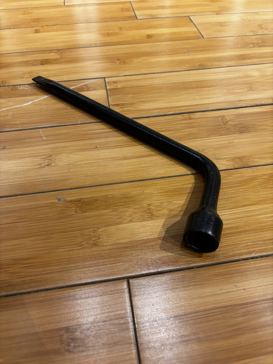 Black L-Shaped Lug Wrench