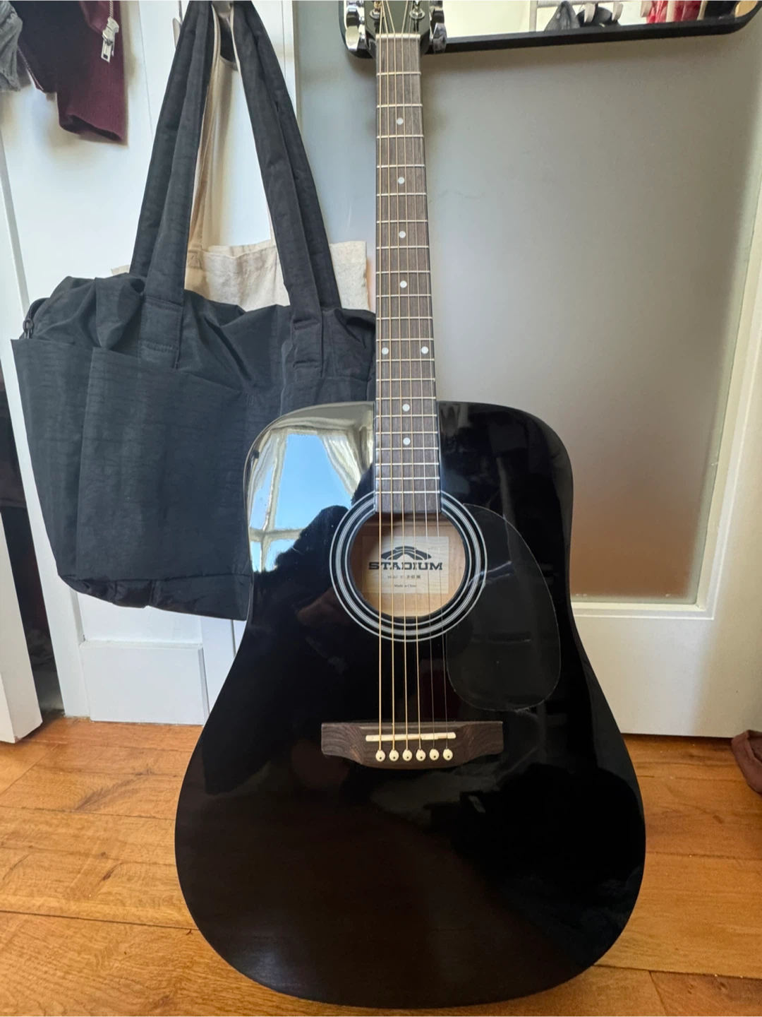 Black Acoustic Guitar - Great for beginners!