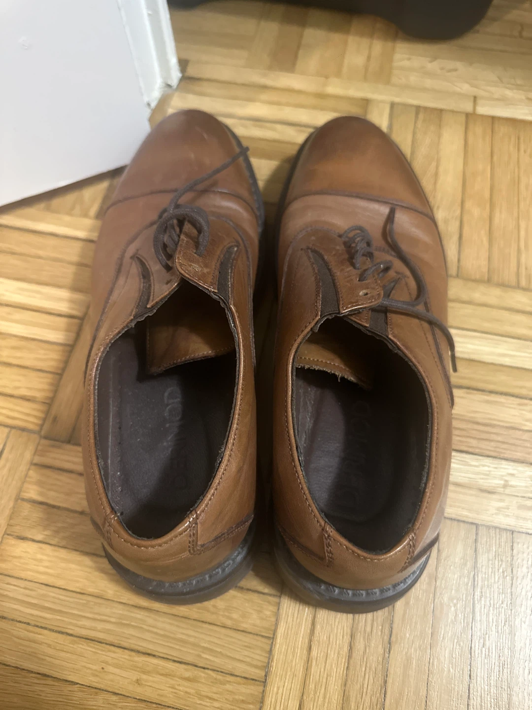 Turkish Brand (Derimod) Brown Leather Cap Toe Dress Shoes - photo 3