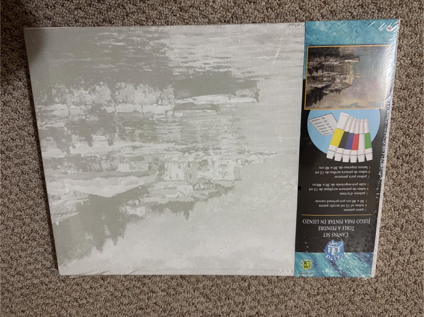 Canvas paint set