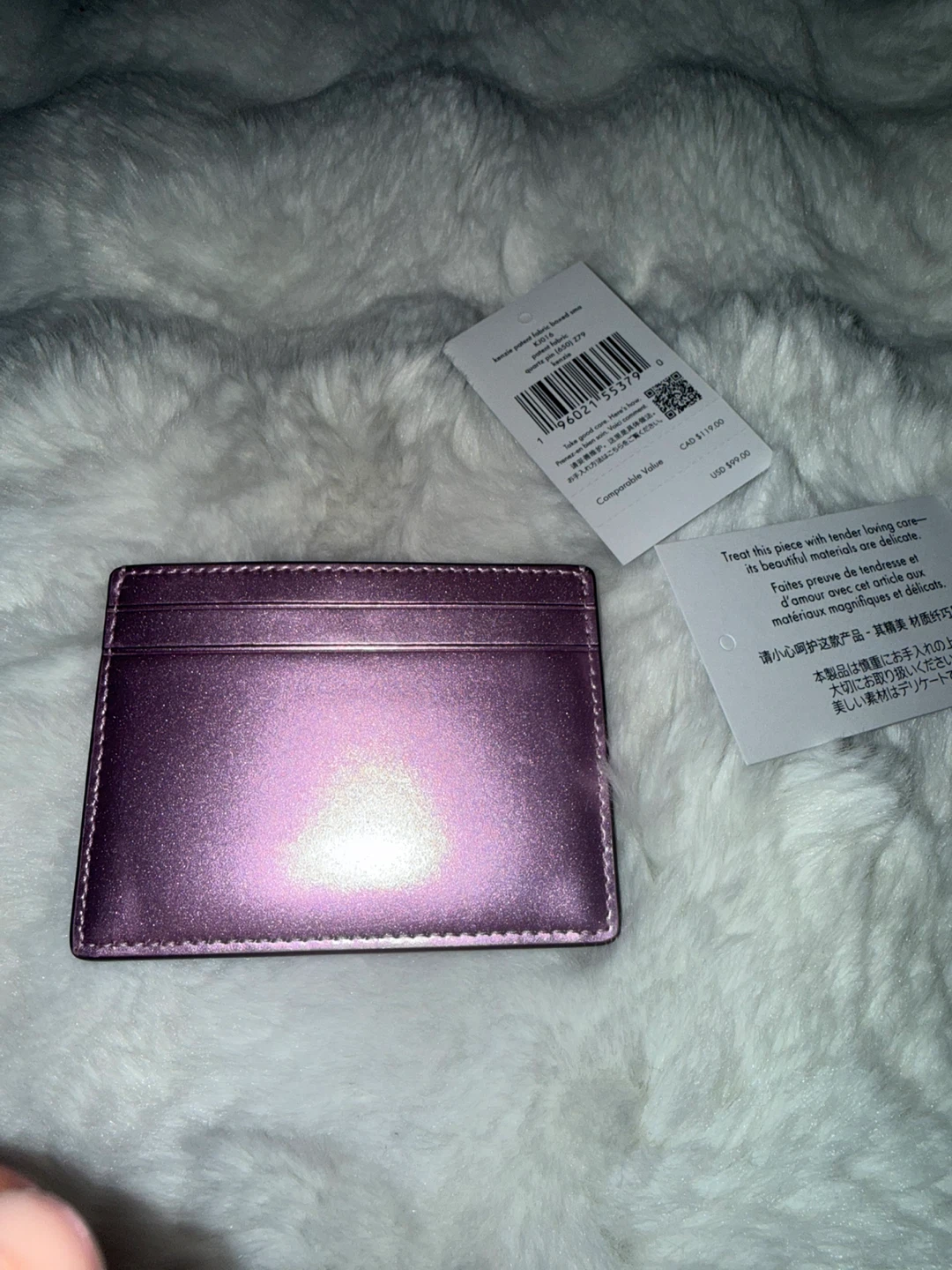 Kate Spade Pink Metallic Card Holder - photo 4