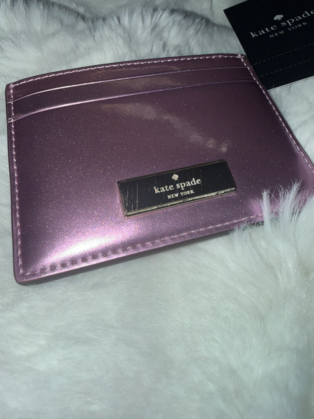 Kate Spade Pink Metallic Card Holder - photo 2
