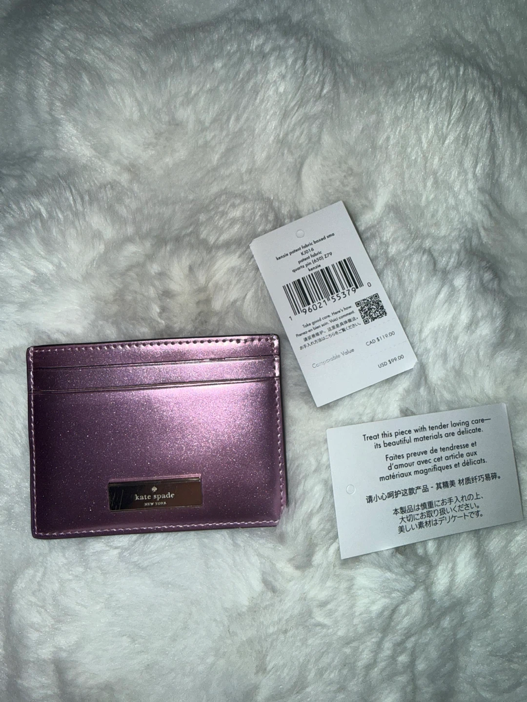 Kate Spade Pink Metallic Card Holder - photo 5