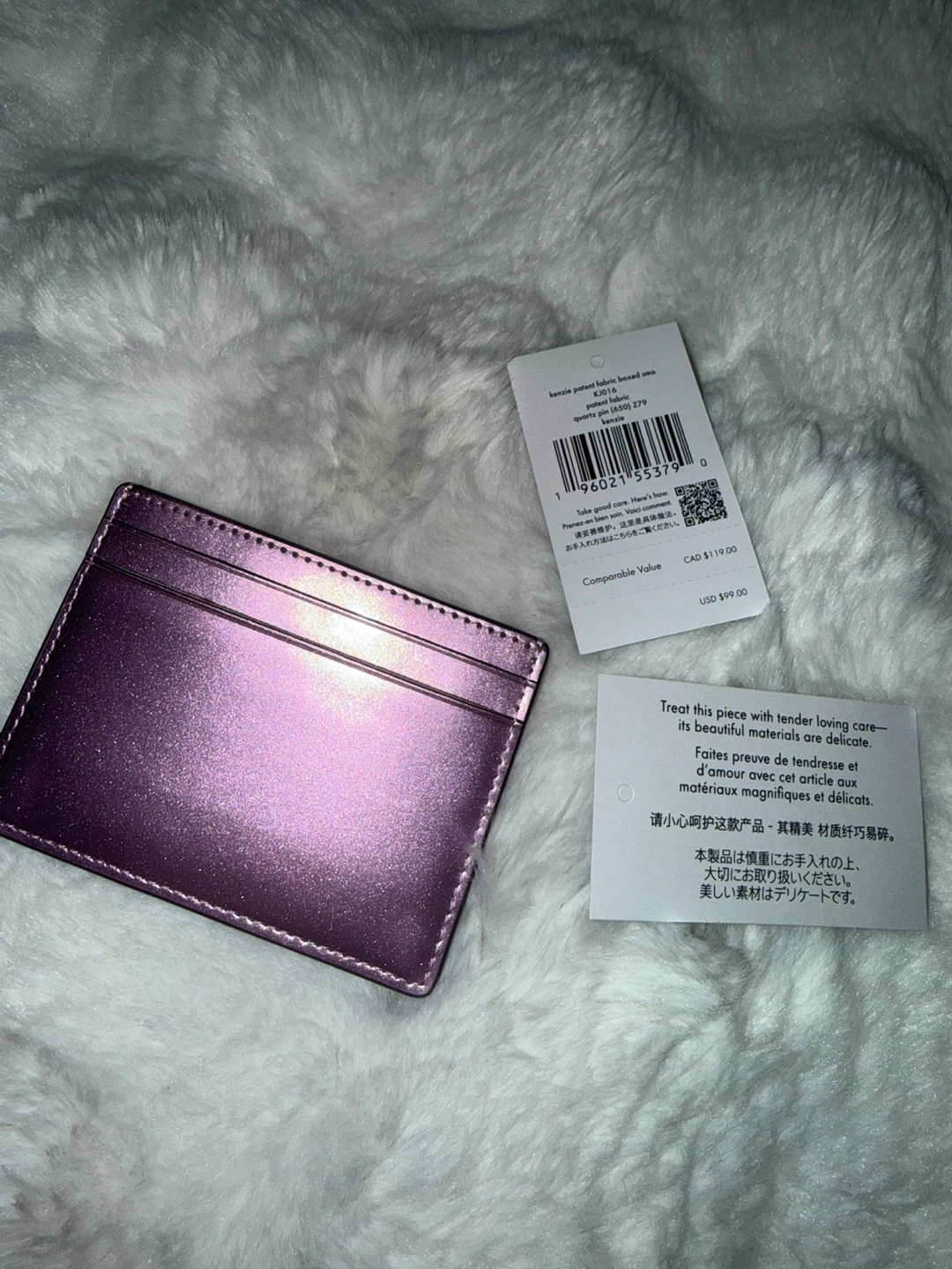 Kate Spade Pink Metallic Card Holder - photo 3