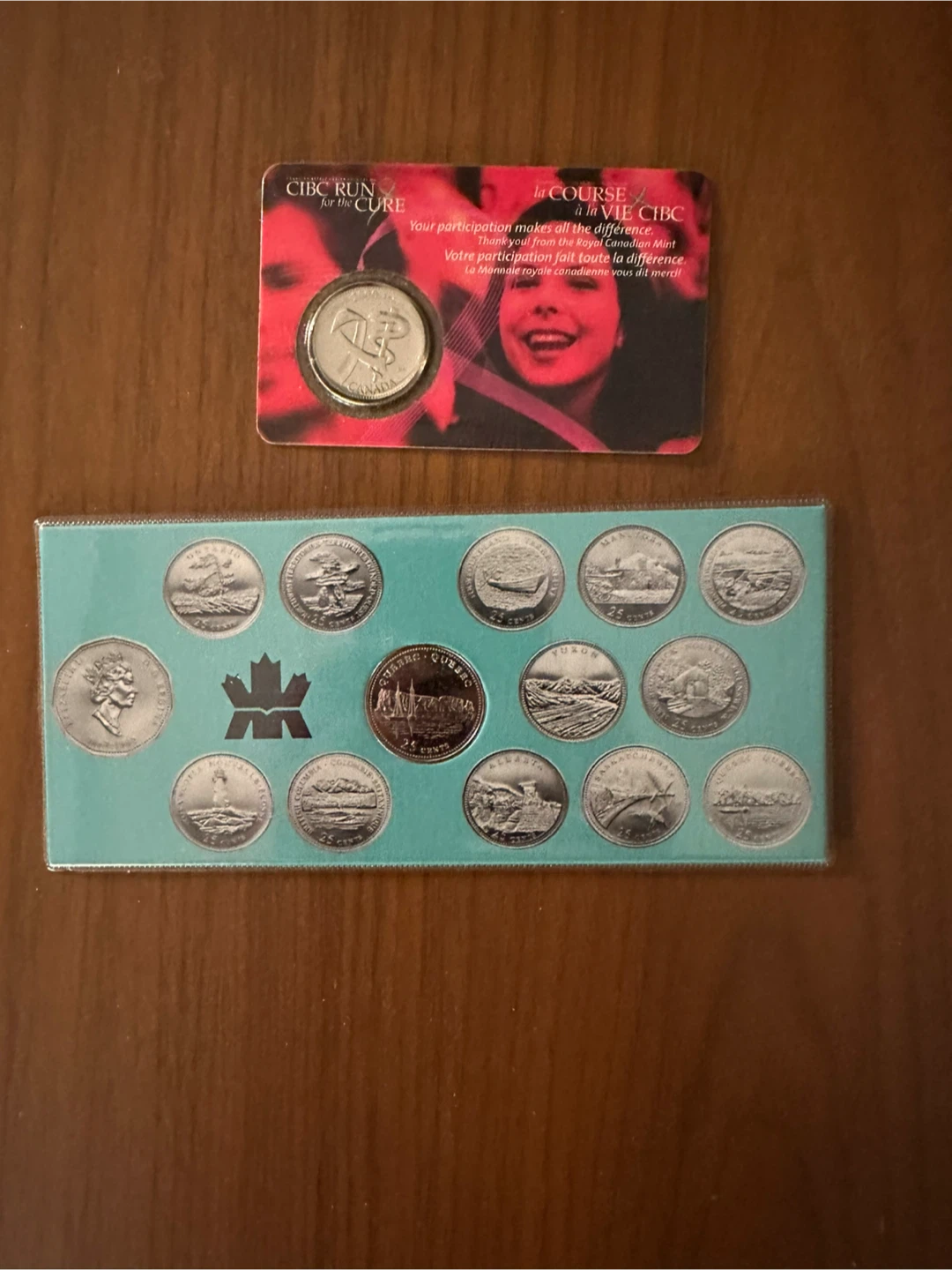 2 collectible quarters 🧡