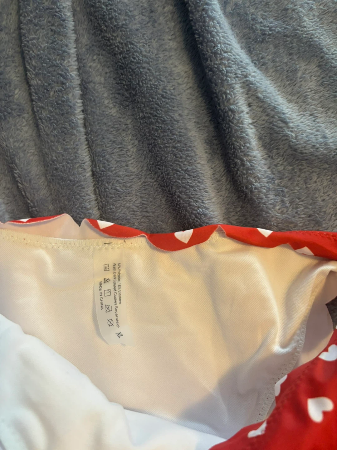 Red Bikini with White Hearts - photo 2