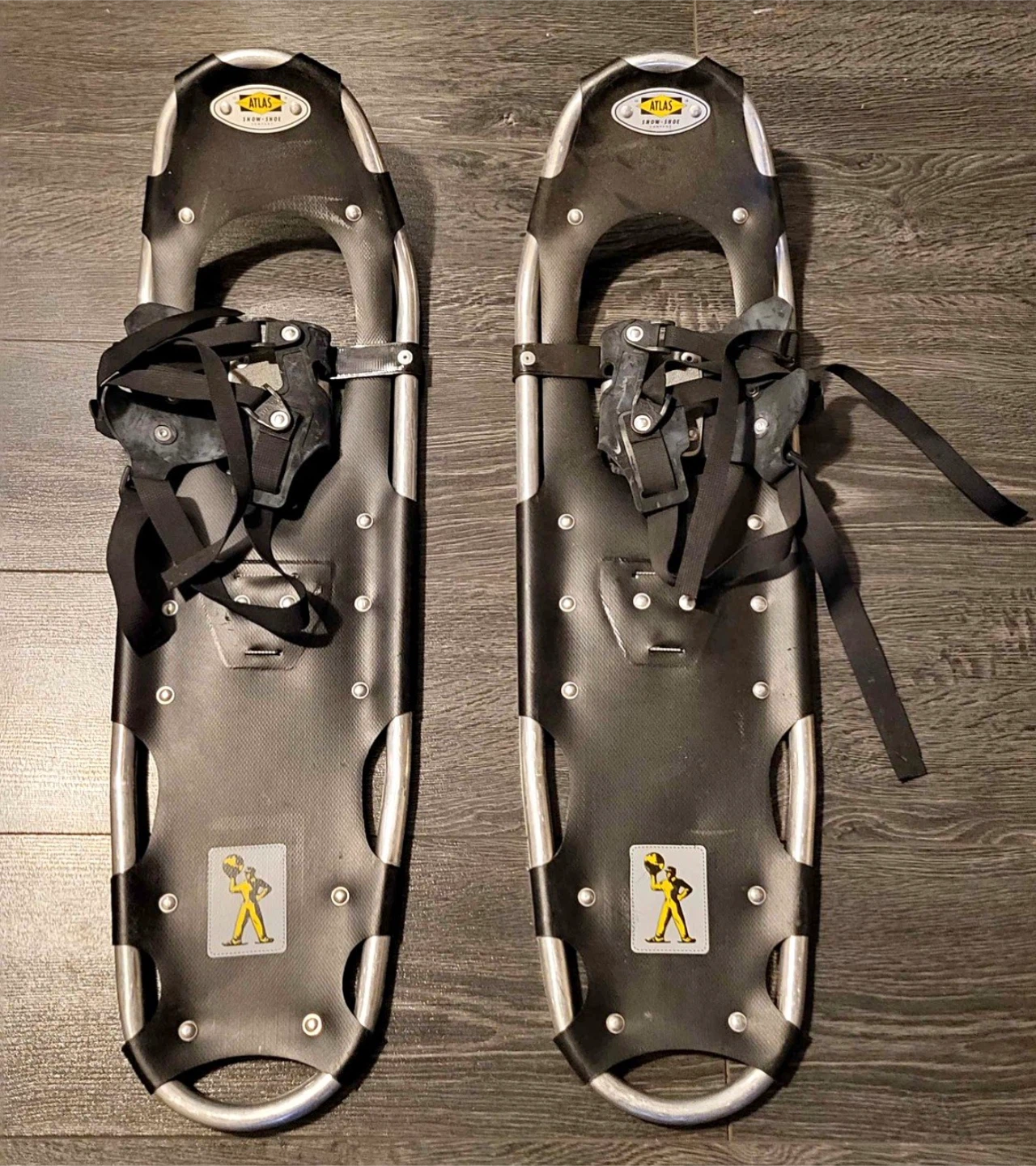 2 pairs of Atlas Snowshoes- almost new