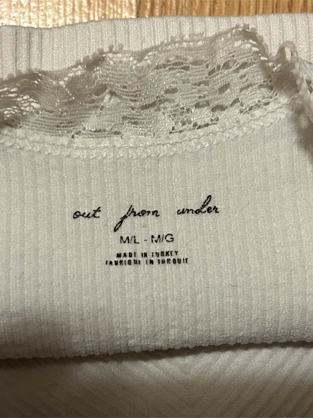 Urban Outfitters White Lace Trim Tank Top M/L - photo 3