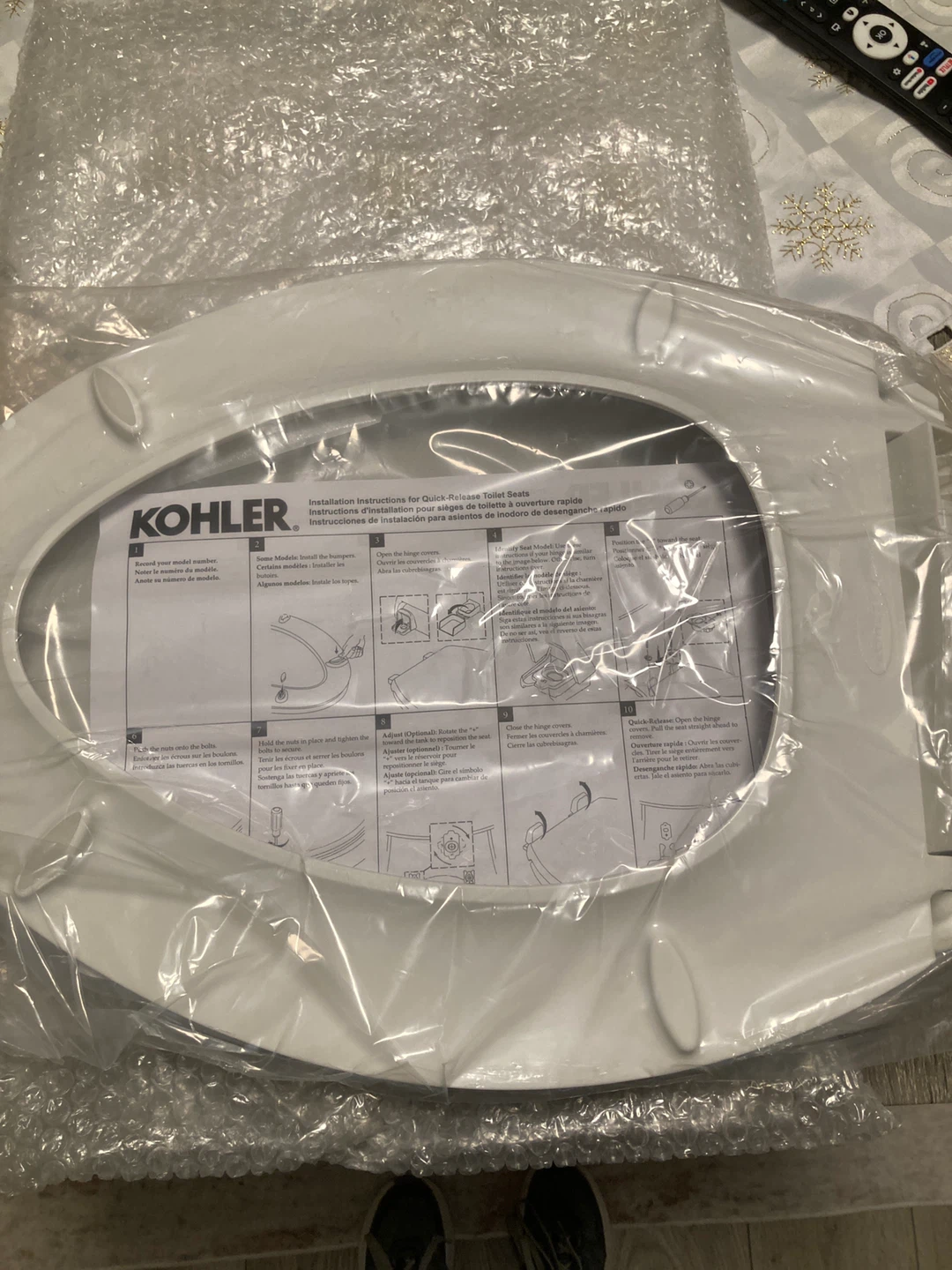 Kohler Cachet QC Toilet Seat Assembly White