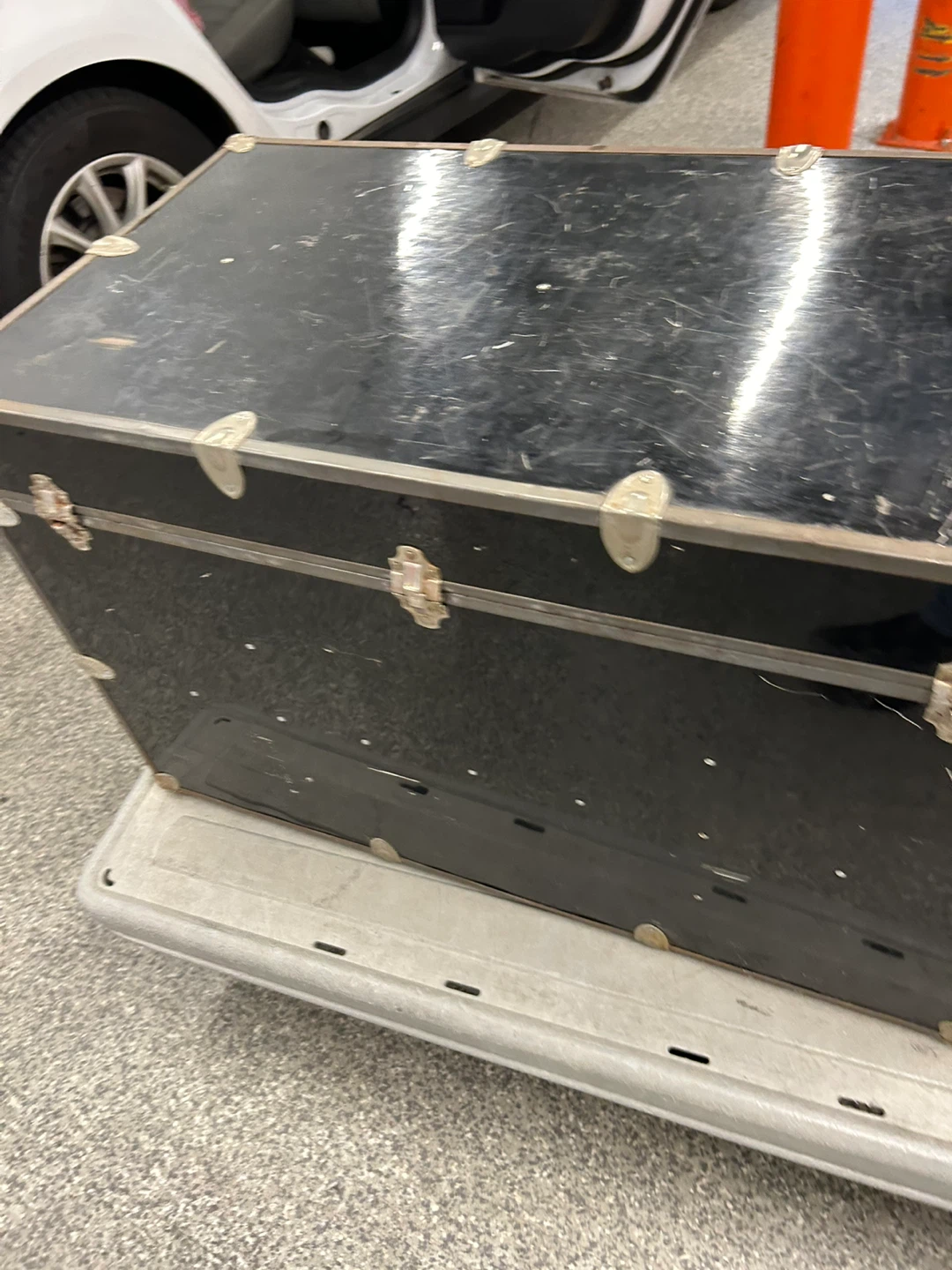 Vintage Black Storage Trunk - photo 4