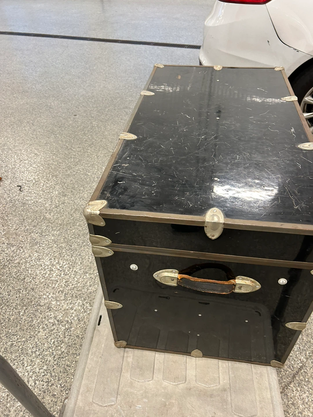 Vintage Black Storage Trunk - photo 3