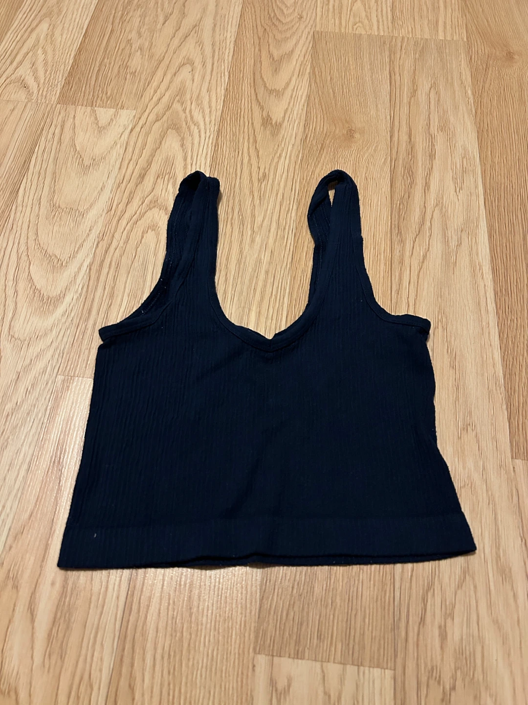 Urban Outfitters Navy Ribbed Tank Top
