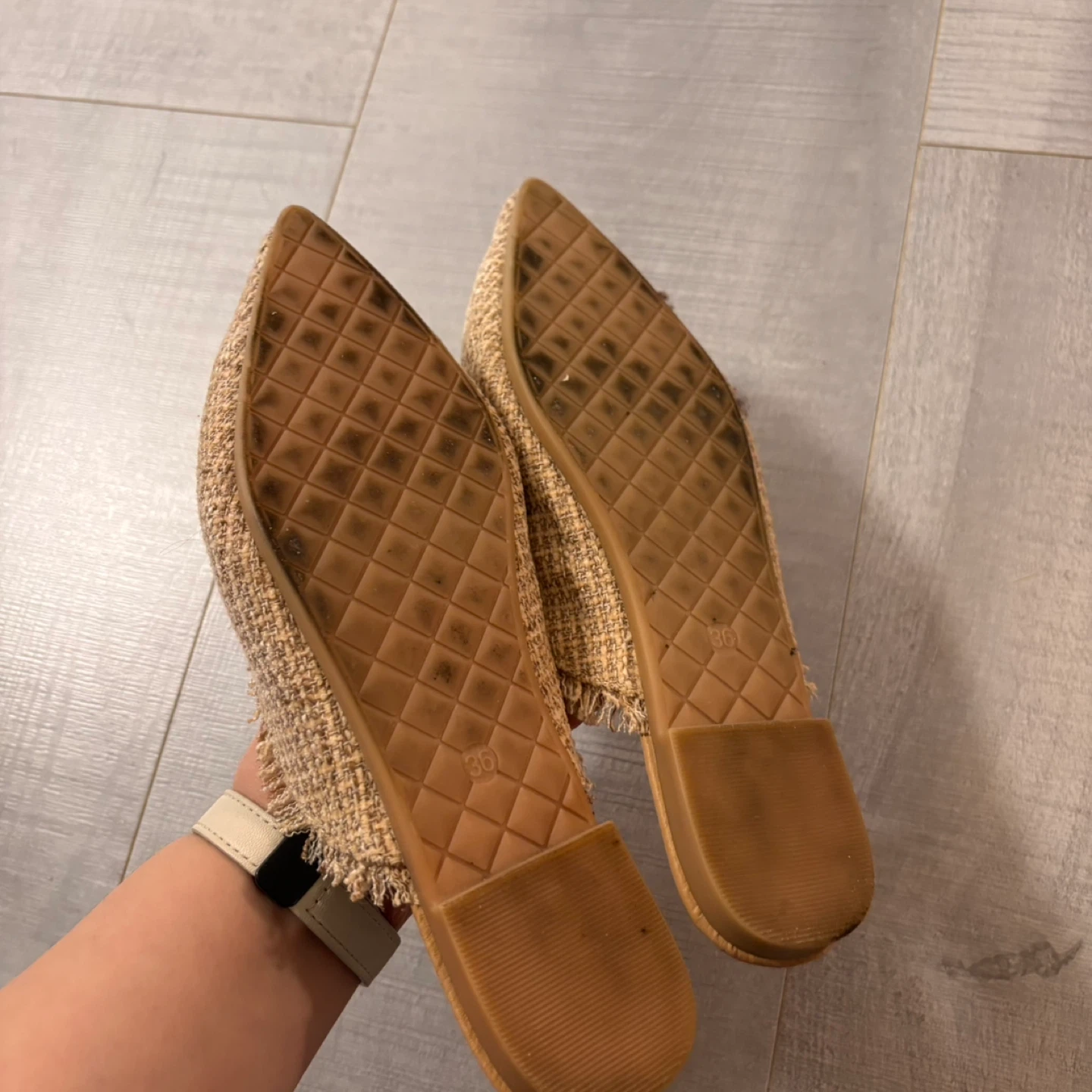 Women's Pearl Embellished Mules - Size 36 - photo 3