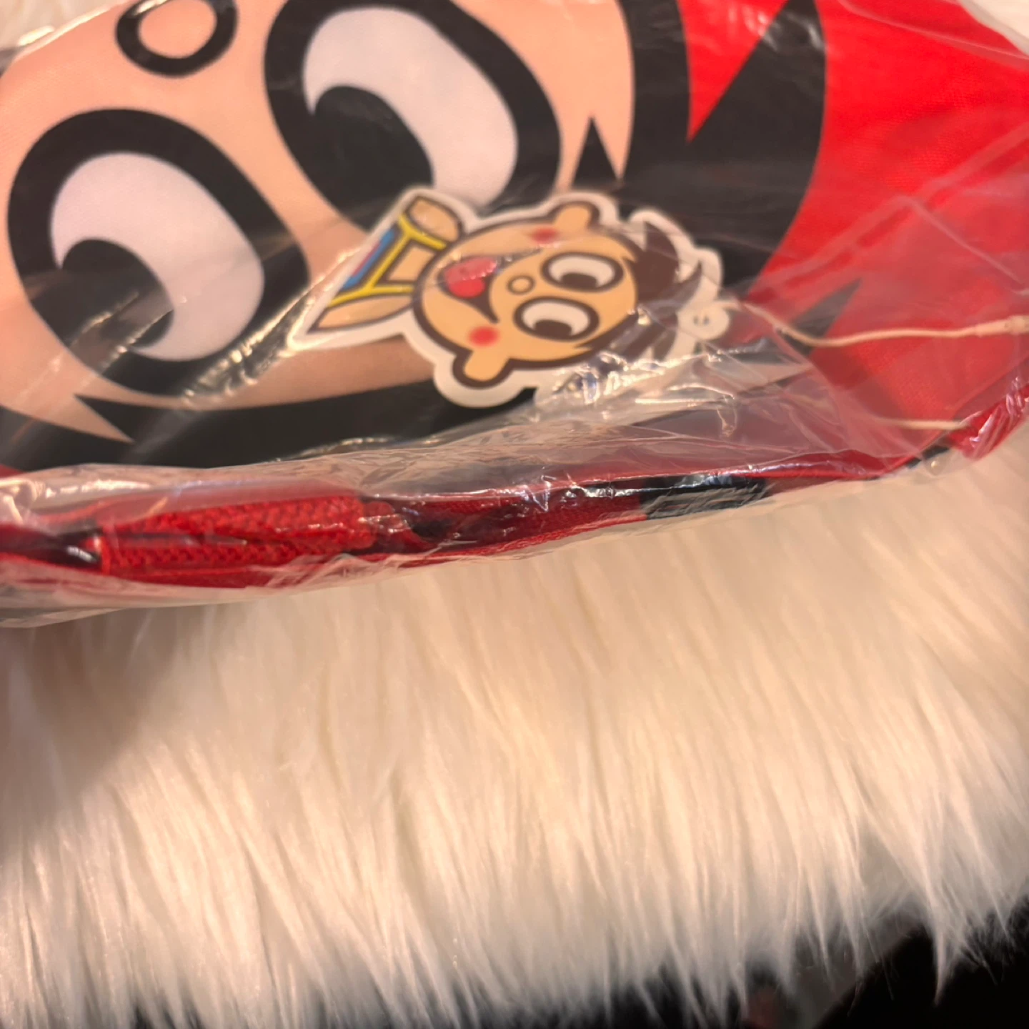 Wang Wang Cartoon Character Red Tote Bag - photo 3