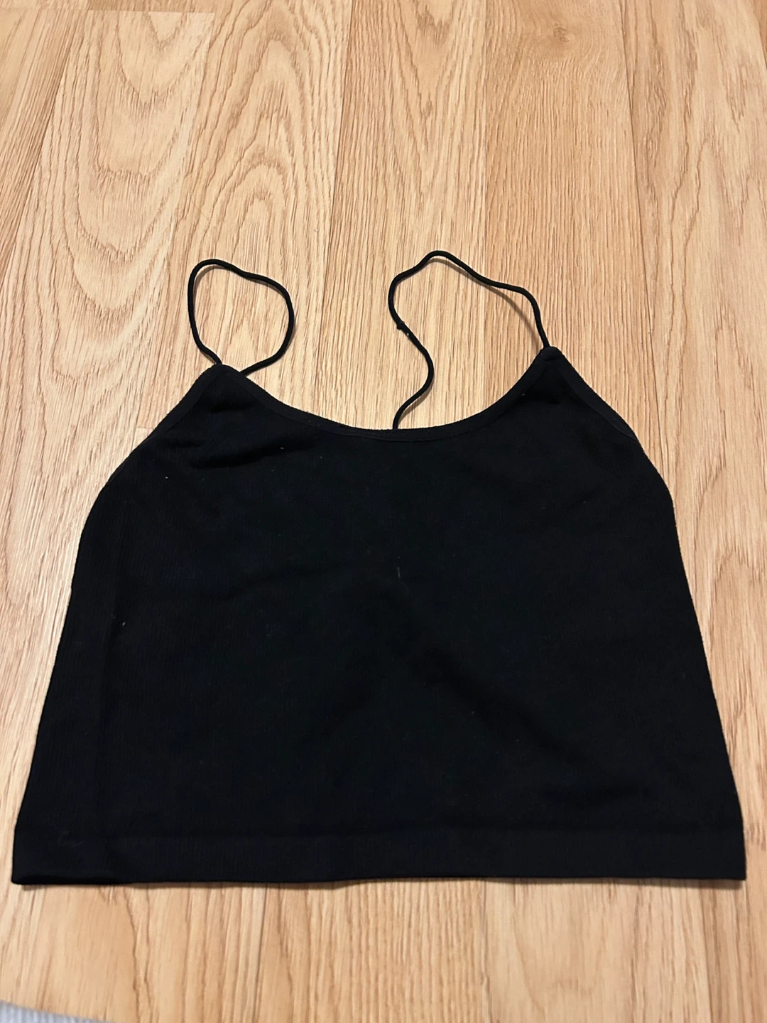 Black Crop Tank Top