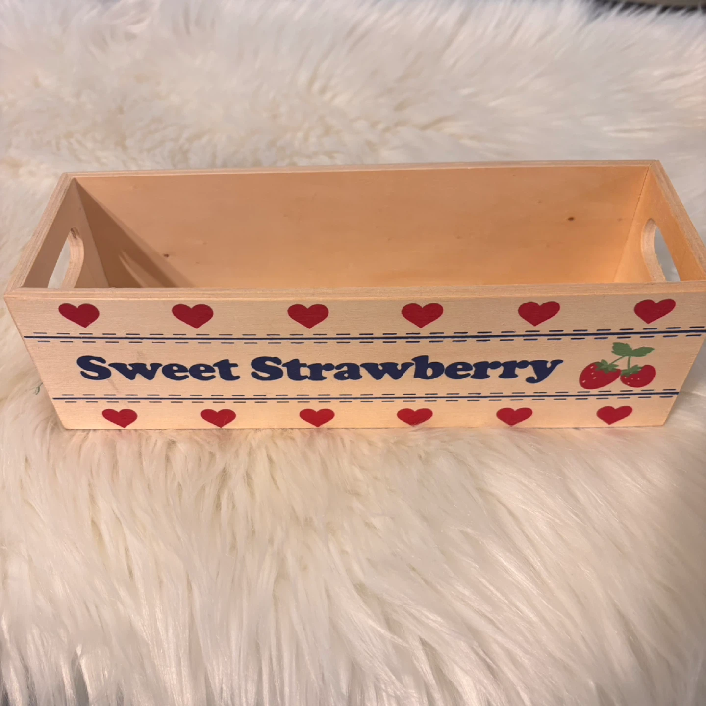 Wooden "Sweet Strawberry" Crate