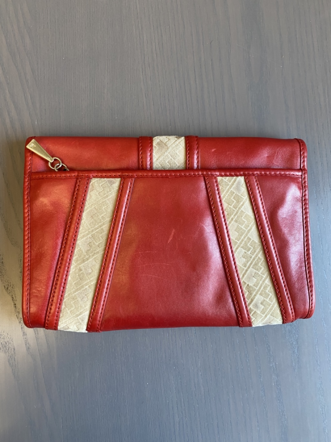 L.A.M.B by Gwen Stefani RED Genuine LEATHER CLUTCH - photo 2