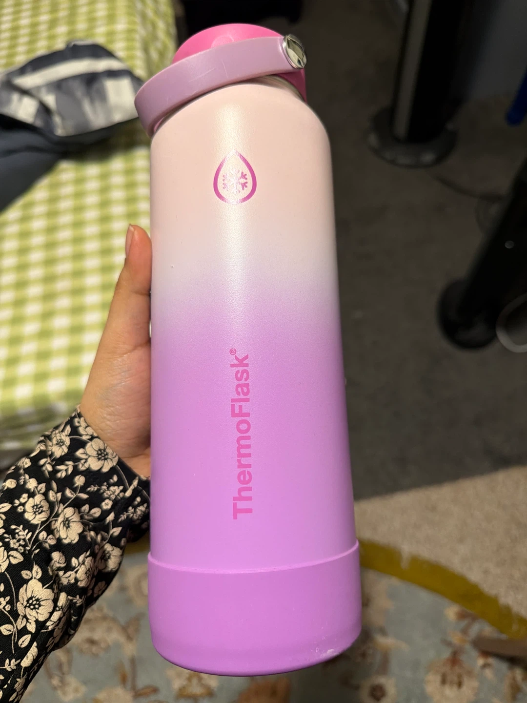 ThermoFlask 40 oz Water Bottle - Pink Ombre