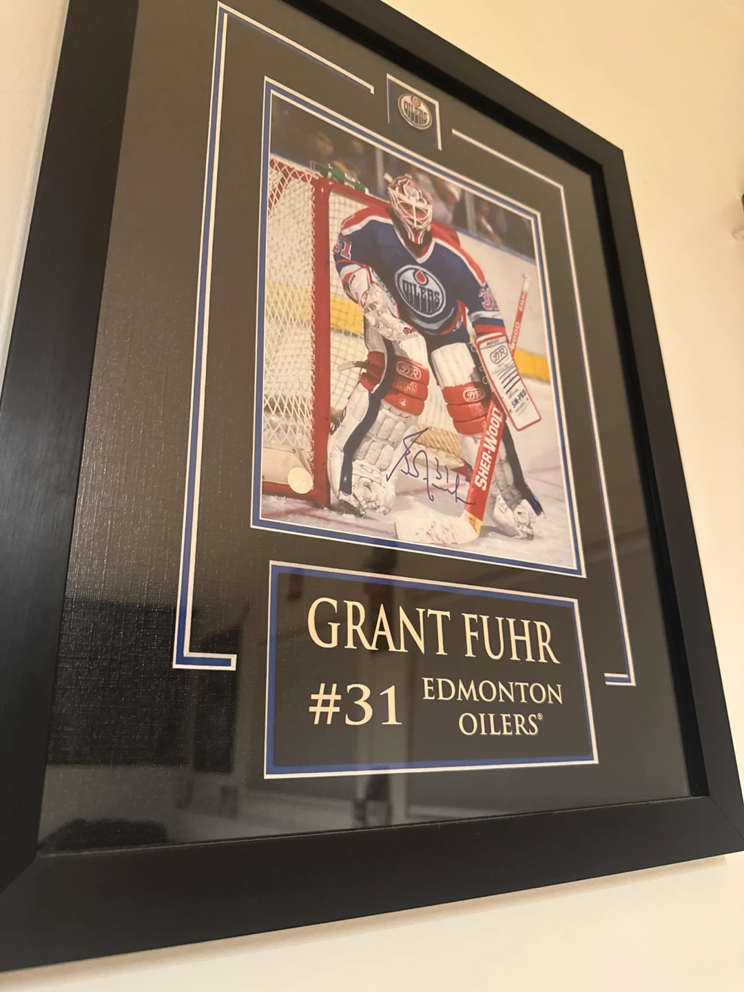 Framed Grant Fuhr Edmonton Oilers #31 Autographed Photo