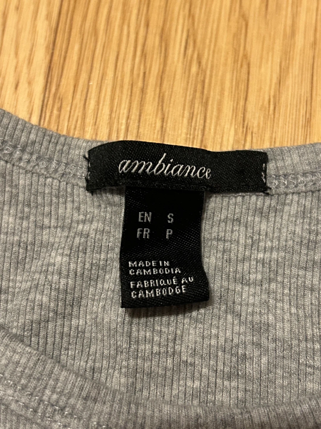 Grey Ribbed Tank Top - Size S - photo 3