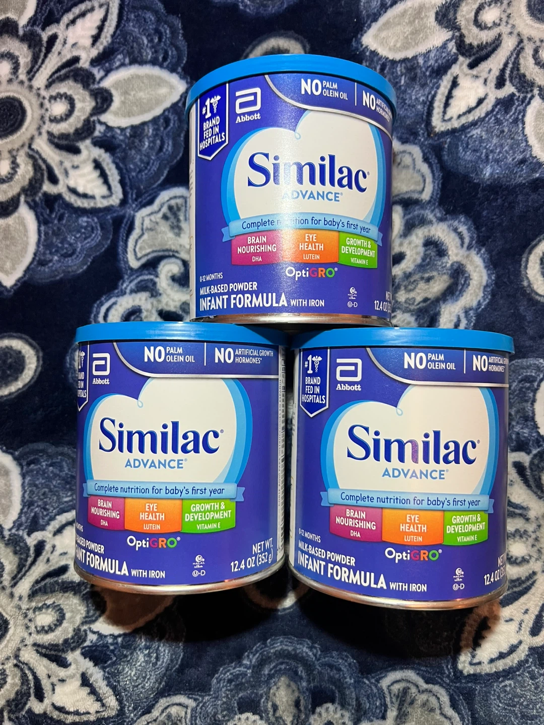 Similac Advance Infant Formula - 12.4 oz (3 cans)