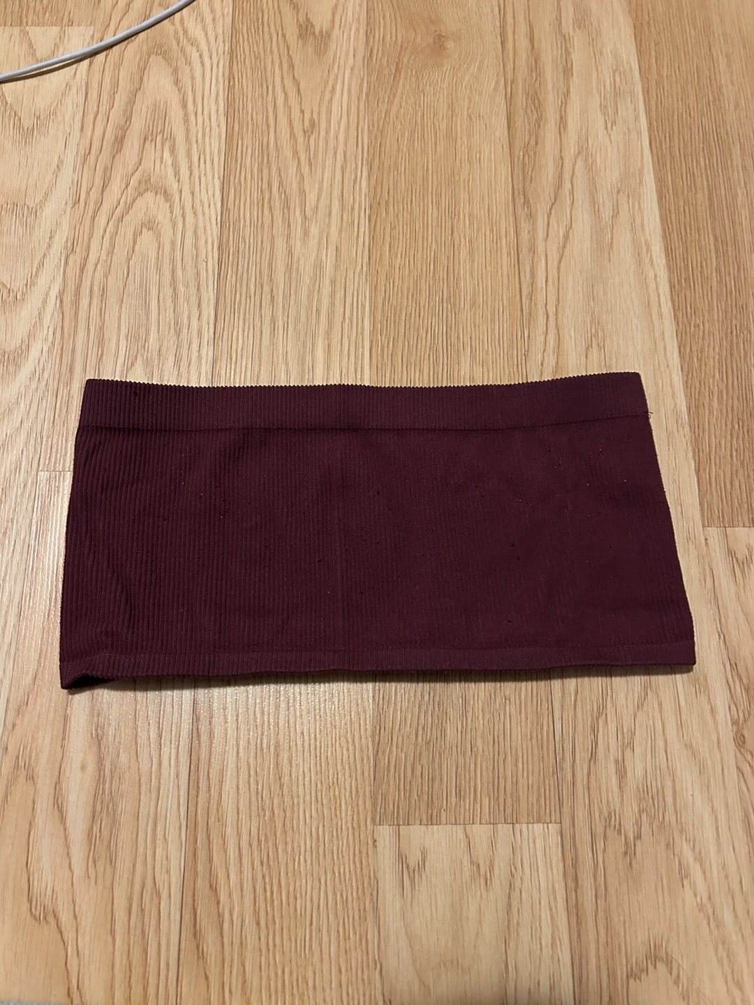 Urban Outfitters Burgundy Ribbed Tube Top
