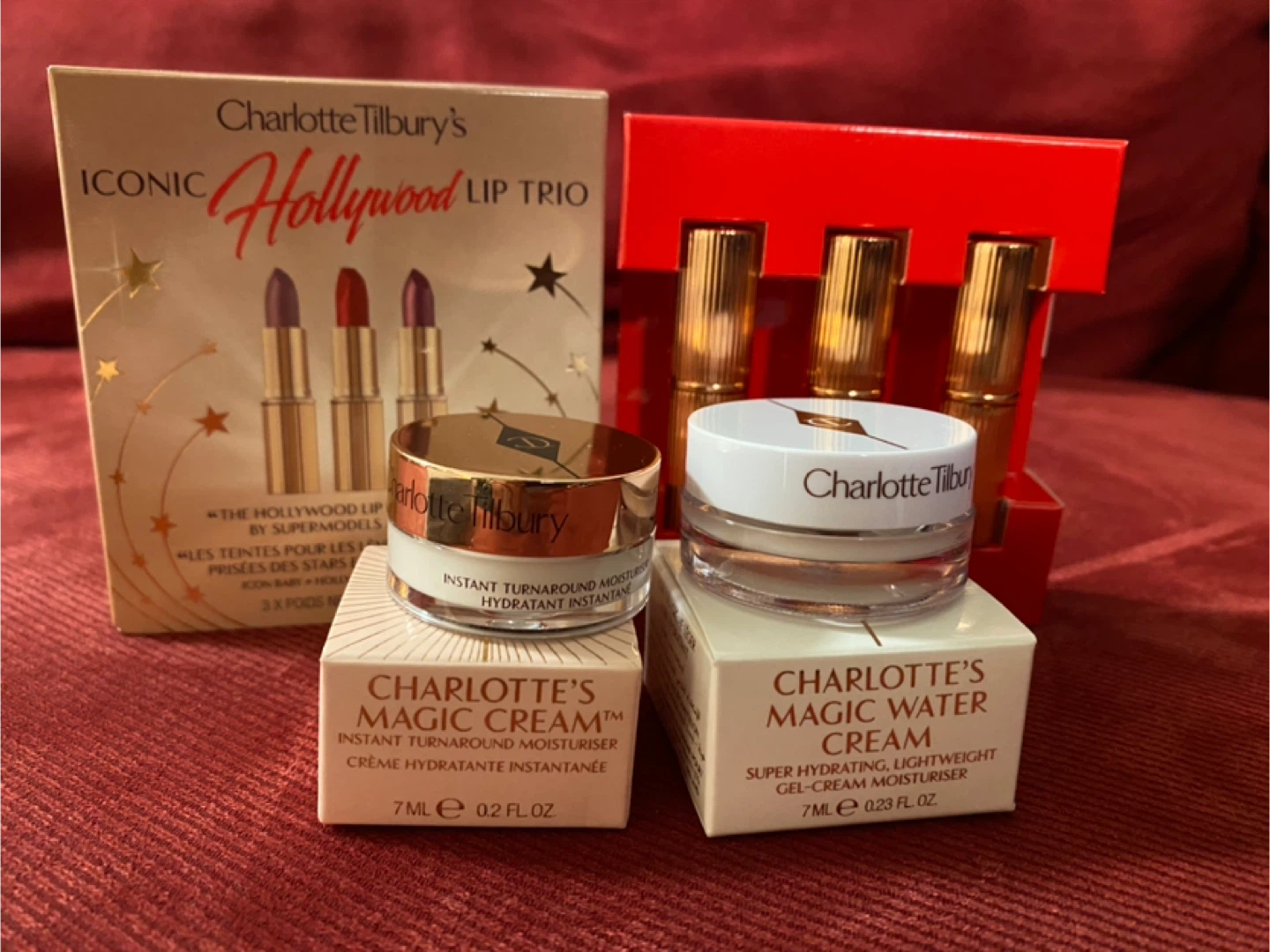 Charlotte Tilbury Iconic Hollywood Lip Trio + Magic Cream