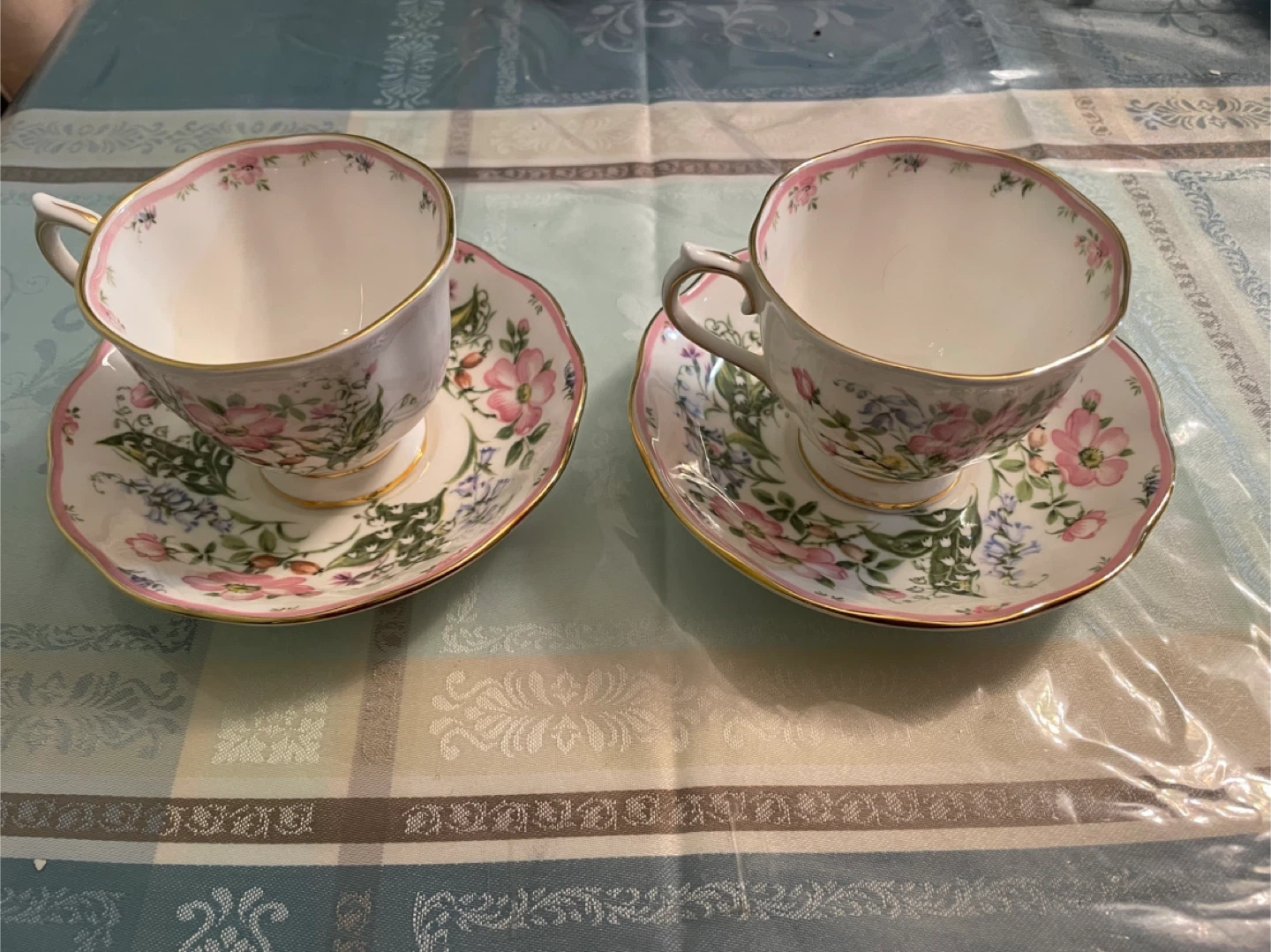 Royal Albert "Morning Dew" Teacup and Saucer Set