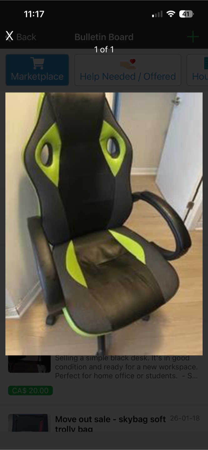 Black and Green Gaming Chair
