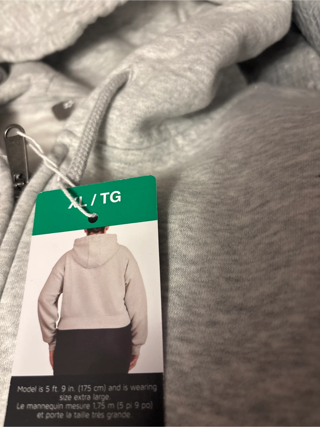 Ladies Tuff Athletics Grey Zip-Up Hoodie - XL/TG - photo 3