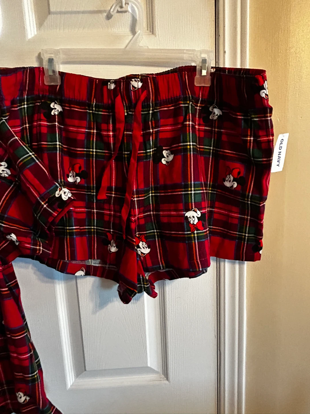 NEW Old Navy x Disney Mickey Mouse Plaid Pajama Set XL Petite - photo 4