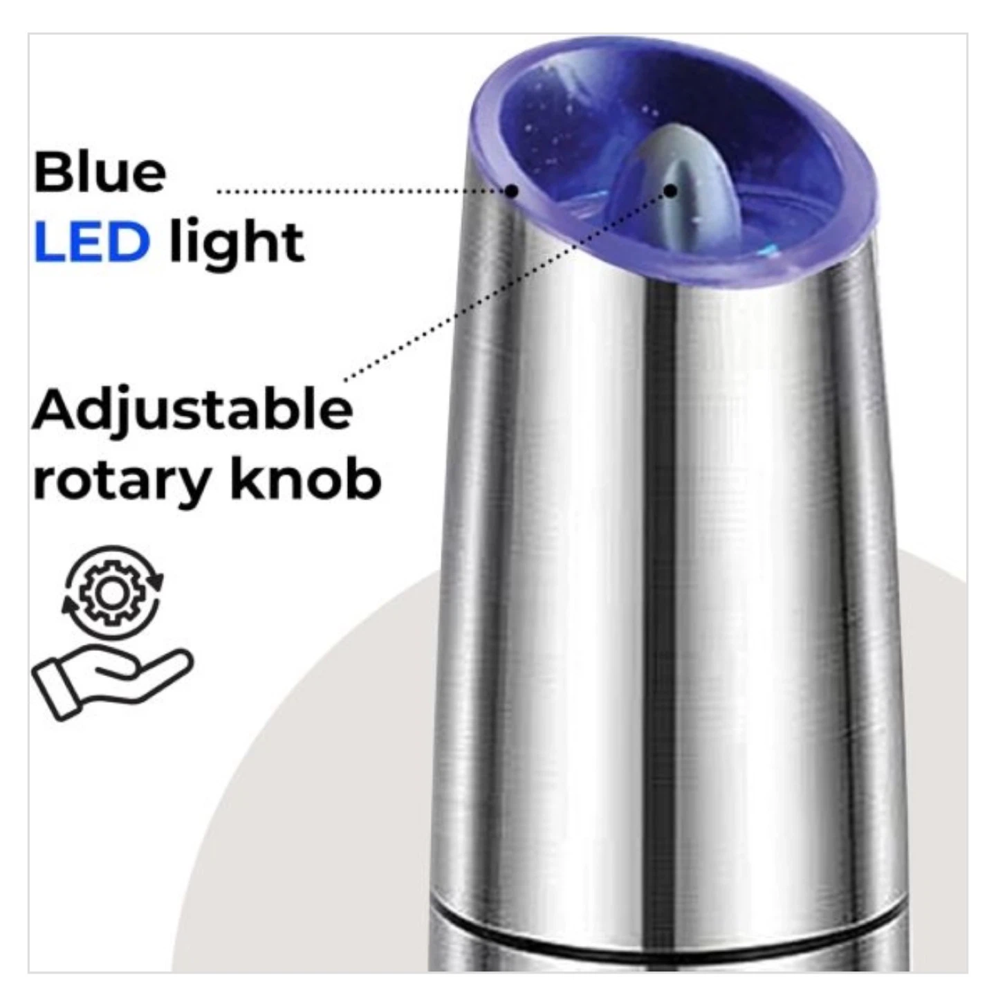 JS GOURMET Automatic Gravity Electric Salt & Pepper Mill - photo 3