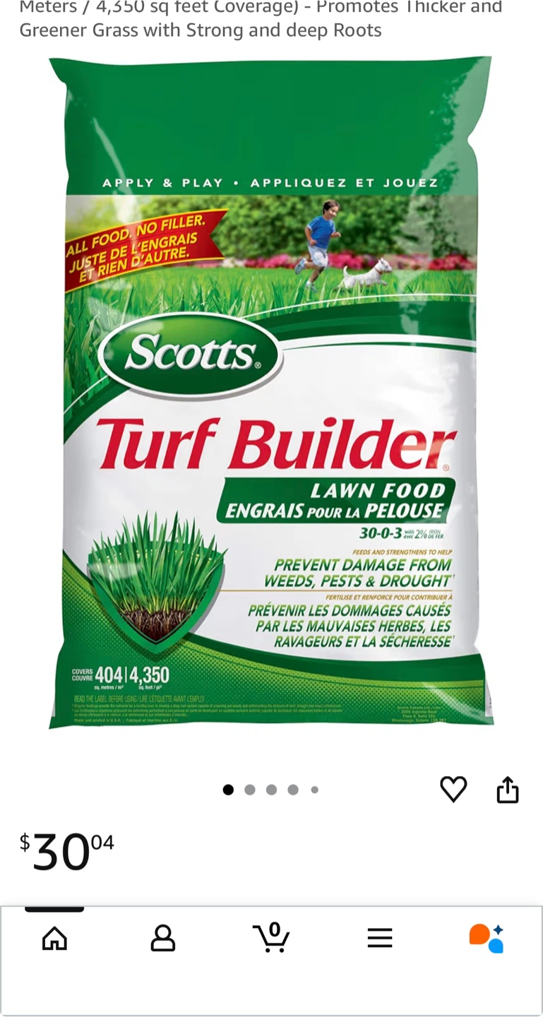 Scotts Turf Builder Lawn Food (30-0-3) 🧡 - photo 5