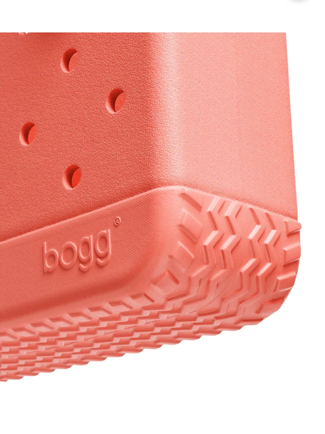 Bogg Bag Coral Tote with Clear Pouch